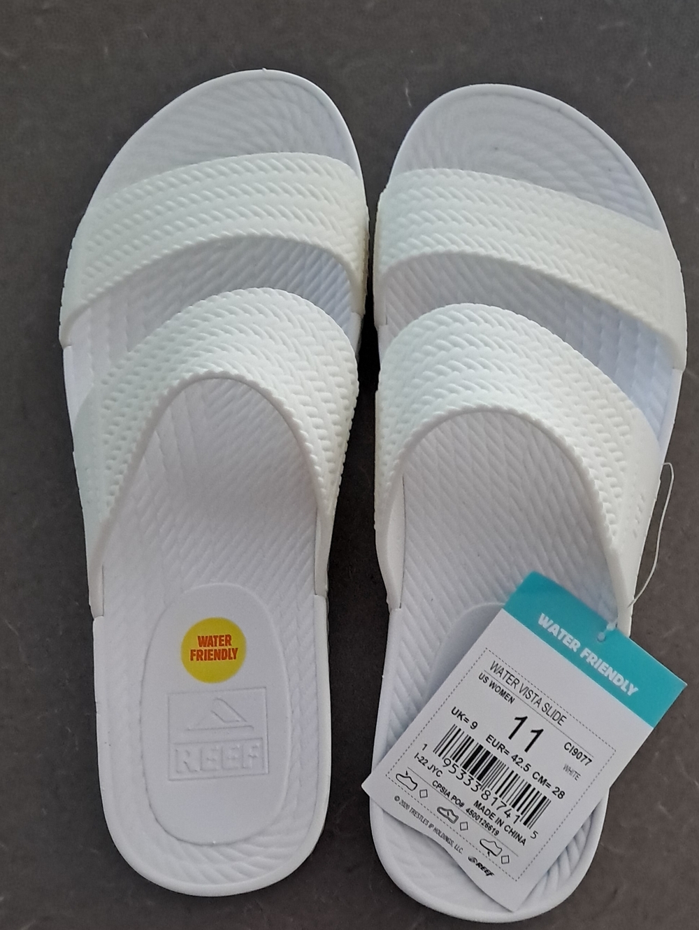 Reef Women's New Water Vista Slides Sandals White Water Friendly Sizes 10 or 11 - Picture 10 of 10